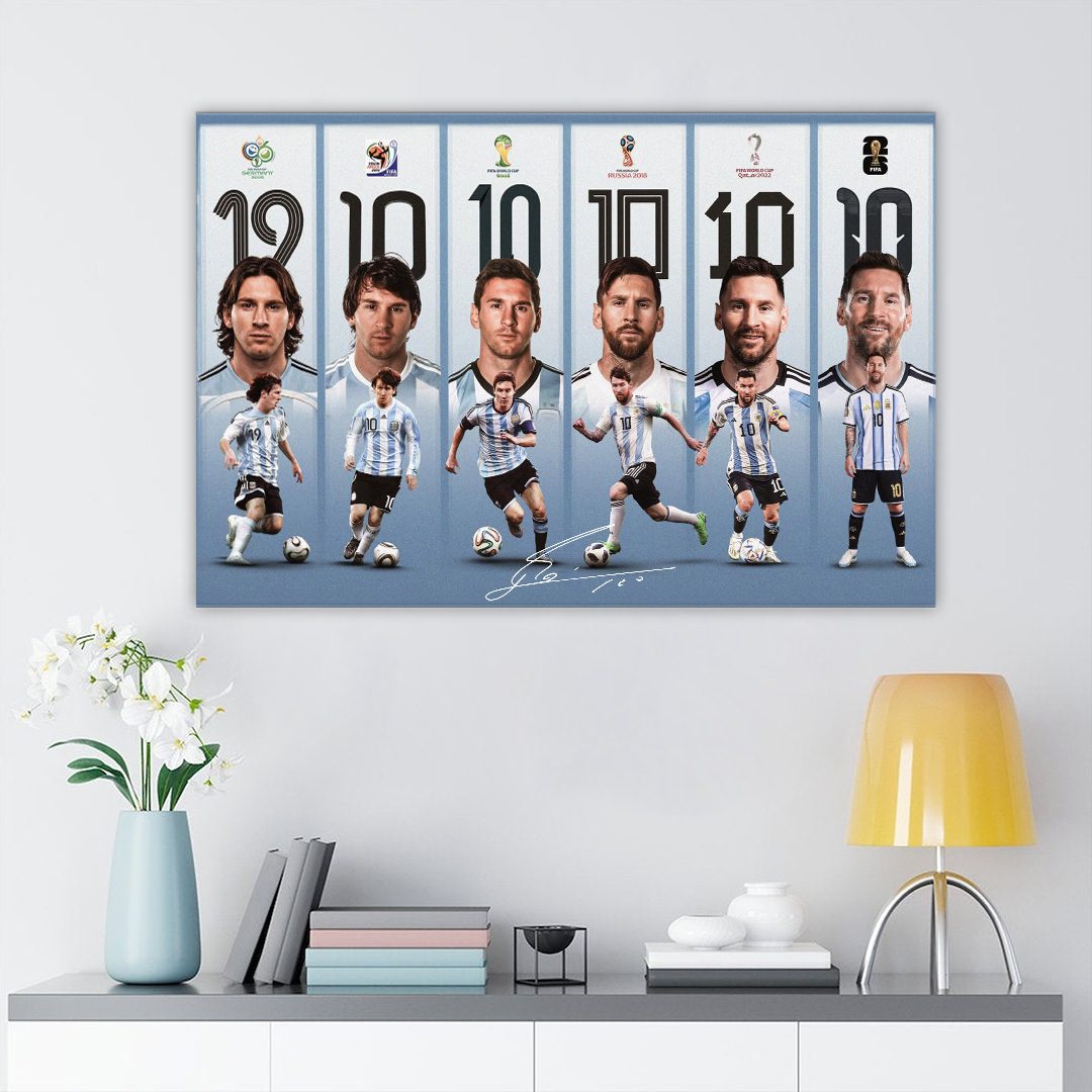Argentina-National-Team-x-Lionel-Messi-Rectangle-Canvas-With-Inne-Frame-CHAMP2020693 Argentina National Team x Lionel Messi Rectangle Canvas With Inne Frame CHAMP2020693