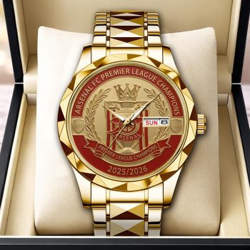 Arsenal FC Premier League Champions 25/26 Alloy Luxury Quartz Watch CHAMP2020639