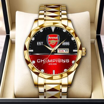 Arsenal FC Premier League Champions 25/26 Alloy Luxury Quartz Watch CHAMP2020641