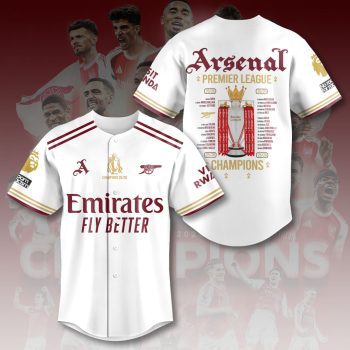 Arsenal FC Premier League Champions 25/26 Baseball Jersey CHAMP2020675