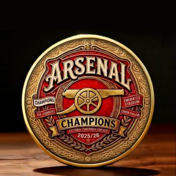 Arsenal FC Premier League Champions 25/26 Commemorative Coin CHAMP2020756