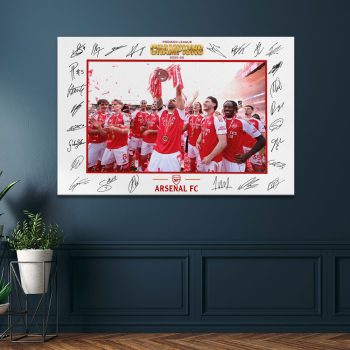 Arsenal FC Premier League Champions 25/26 Rectangle Canvas With Inner Frame CHAMP2020710