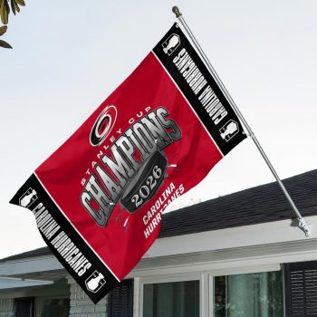 Carolina Hurricanes 2026 Stanley Cup Champions 3D Double-side House Flag CHAMP2020783