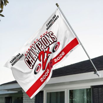 Carolina Hurricanes 2026 Stanley Cup Champions 3D Double-side House Flag CHAMP2020784