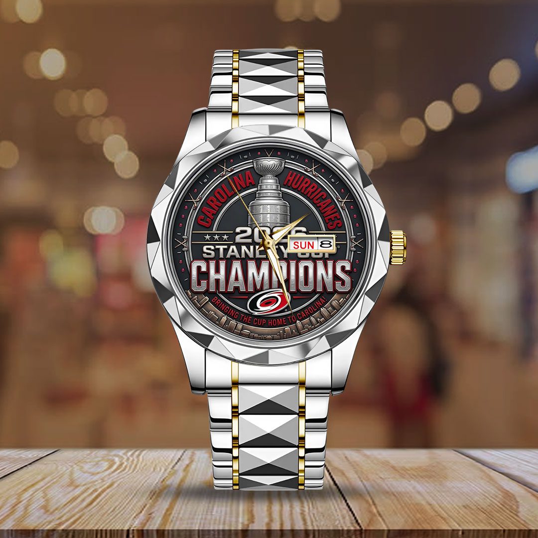 Carolina-Hurricanes-2026-Stanley-Cup-Champions-Alloy-Luxury-Quartz-Watch-CHAMP2020631-2
