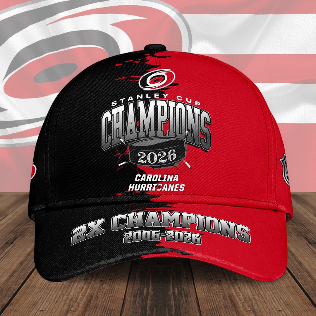 Carolina-Hurricanes-2026-Stanley-Cup-Champions-Cap-Classic-Cap-CHAMP2020726 Carolina Hurricanes 2026 Stanley Cup Champions Cap Classic Cap CHAMP2020726