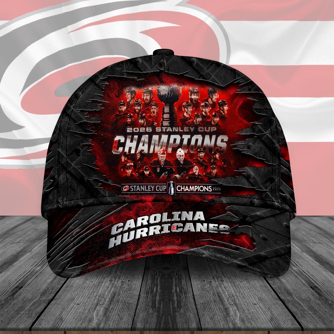 Carolina-Hurricanes-2026-Stanley-Cup-Champions-Classic-Cap-CHAMP2020715 Carolina Hurricanes 2026 Stanley Cup Champions Classic Cap CHAMP2020715