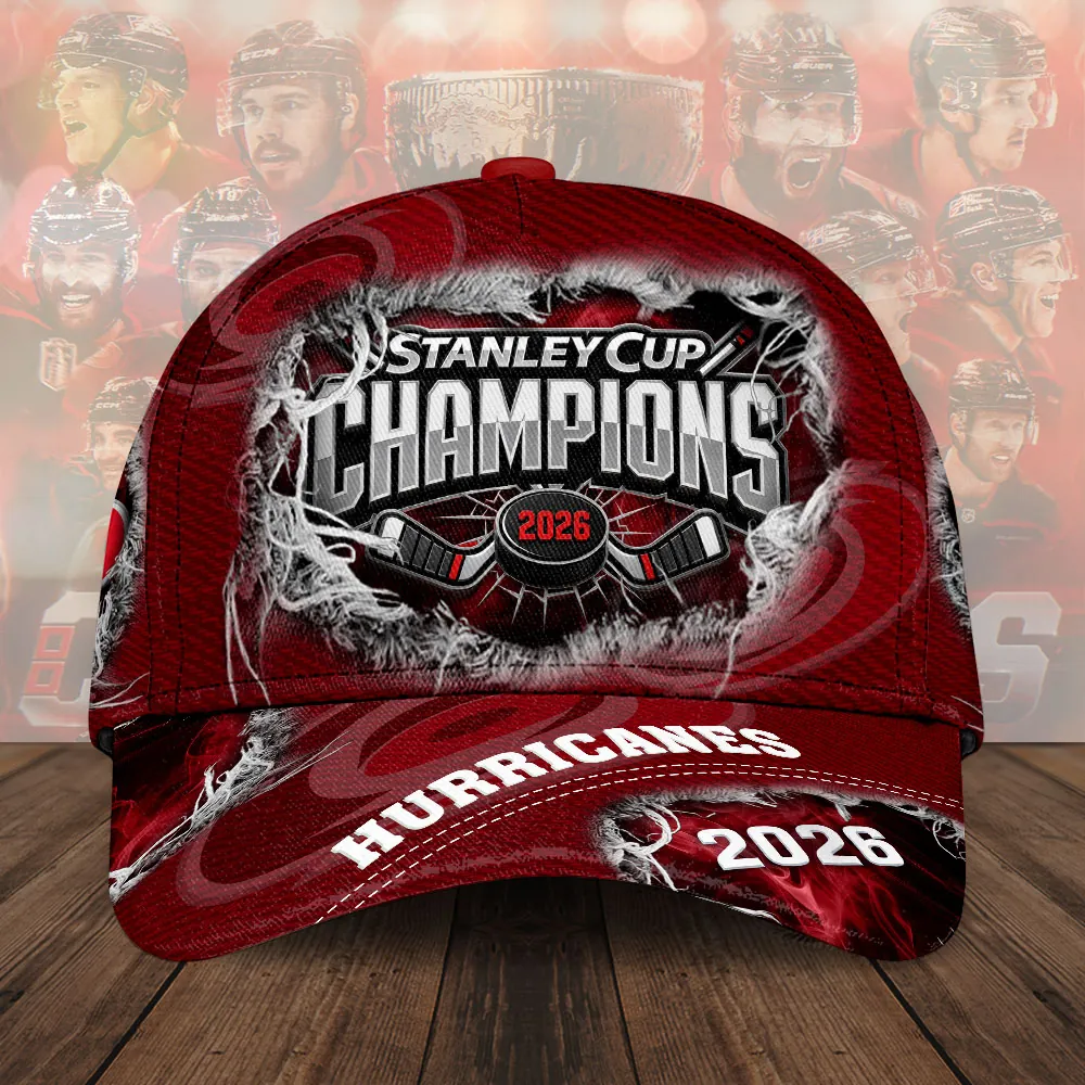 Carolina-Hurricanes-2026-Stanley-Cup-Champions-Classic-Cap-CHAMP2020719 Carolina Hurricanes 2026 Stanley Cup Champions Classic Cap CHAMP2020719