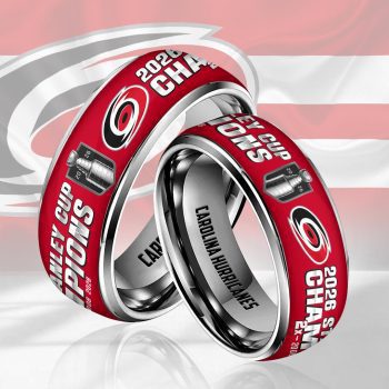 Carolina Hurricanes 2026 Stanley Cup Champions Custom Alloy Ring CHAMP2020653