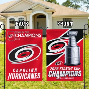 Carolina Hurricanes 2026 Stanley Cup Champions Double-side Garden Flag CHAMP2020774