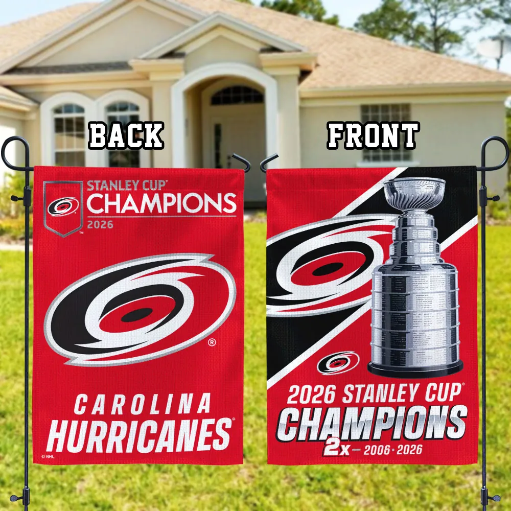 Carolina-Hurricanes-2026-Stanley-Cup-Champions-Double-side-Garden-Flag-CHAMP2020774 Carolina Hurricanes 2026 Stanley Cup Champions Double-side Garden Flag CHAMP2020774