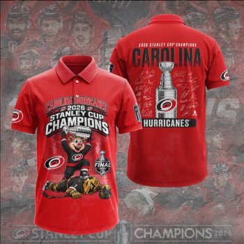 Carolina Hurricanes 2026 Stanley Cup Champions Polo Shirt CHAMP2020803