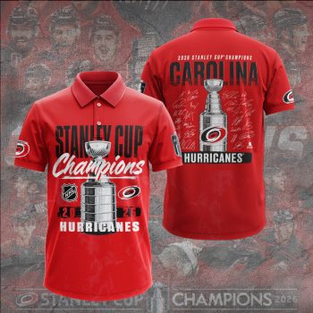 Carolina Hurricanes 2026 Stanley Cup Champions Polo Shirt CHAMP2020812