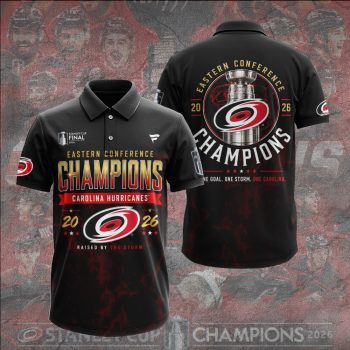 Carolina Hurricanes 2026 Stanley Cup Champions Polo Shirt CHAMP2020822