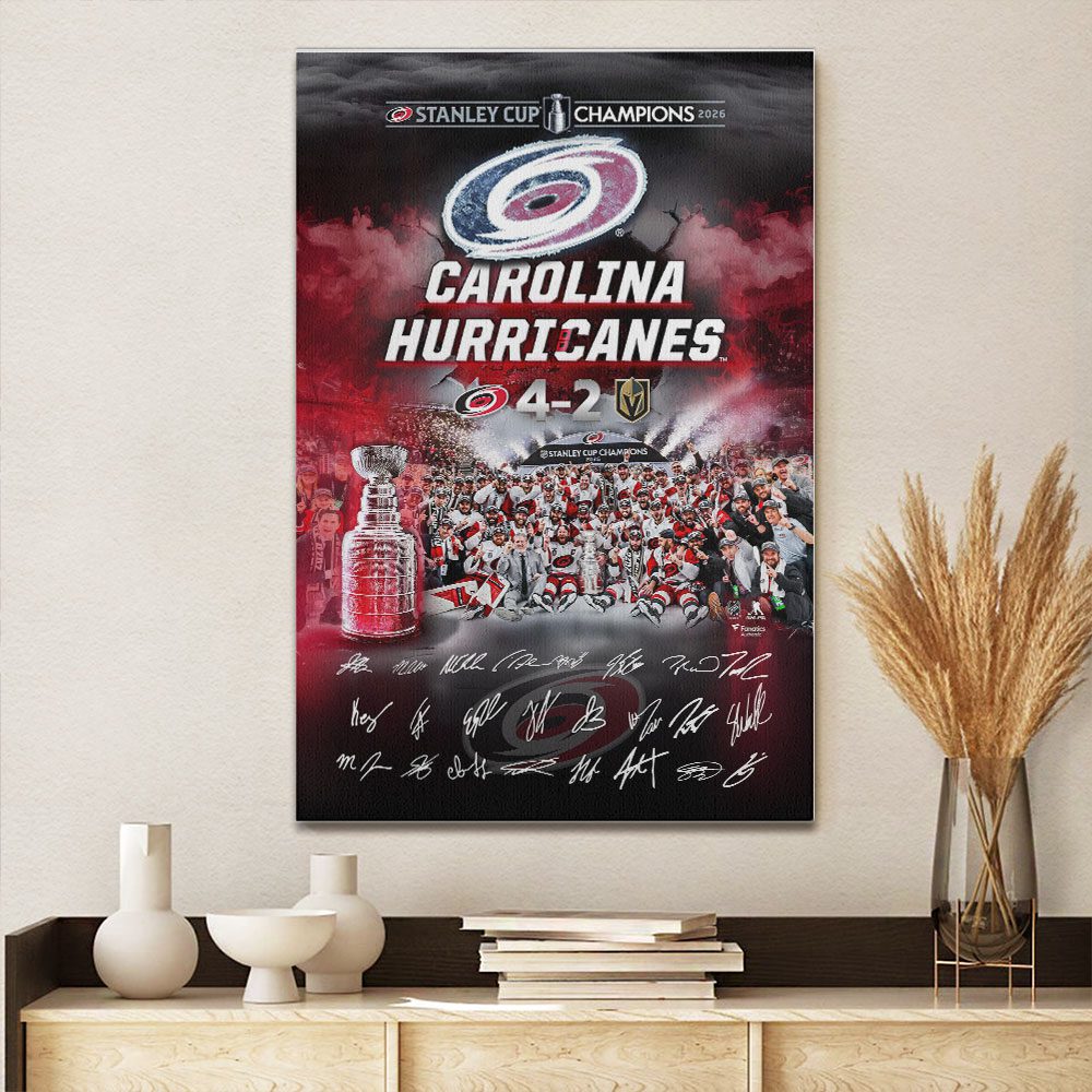 Carolina-Hurricanes-2026-Stanley-Cup-Champions-Rectangle-Canvas-With-Inner-Frame-CHAMP2020700 Carolina Hurricanes 2026 Stanley Cup Champions Rectangle Canvas With Inner Frame CHAMP2020700