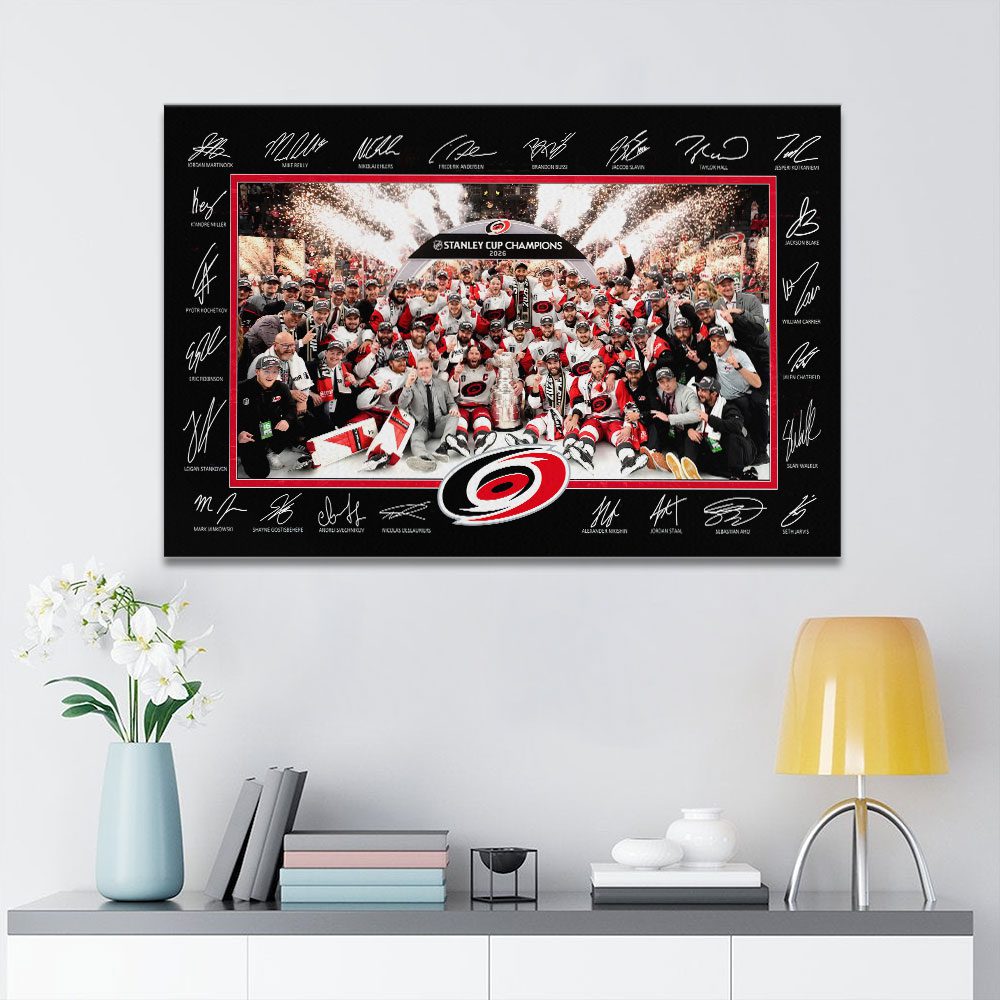 Carolina-Hurricanes-2026-Stanley-Cup-Champions-Rectangle-Canvas-With-Inner-Frame-CHAMP2020711 Carolina Hurricanes 2026 Stanley Cup Champions Rectangle Canvas With Inner Frame CHAMP2020711