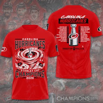 Carolina Hurricanes 2026 Stanley Cup Champions Unisex Performance T-Shirt CHAMP2020839