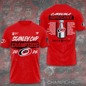 Carolina Hurricanes 2026 Stanley Cup Champions Unisex Performance T-Shirt CHAMP2020842