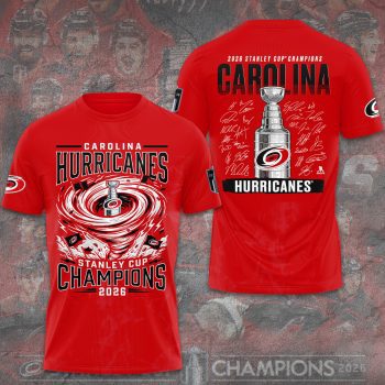 Carolina Hurricanes 2026 Stanley Cup Champions Unisex Performance T-Shirt CHAMP2020843