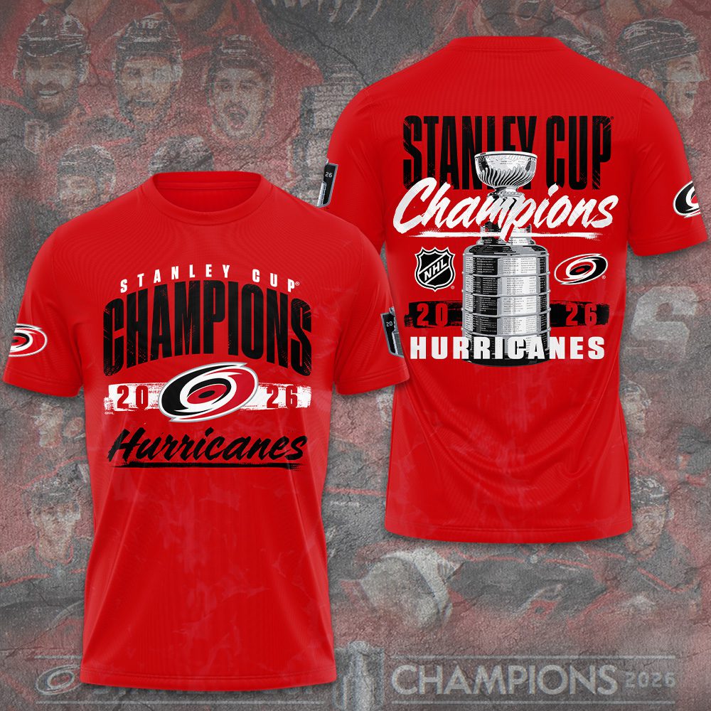 Carolina-Hurricanes-2026-Stanley-Cup-Champions-Unisex-Performance-T-Shirt-CHAMP2020851 Carolina Hurricanes 2026 Stanley Cup Champions Unisex Performance T-Shirt CHAMP2020851