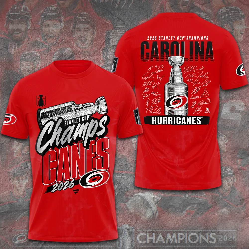 Carolina-Hurricanes-2026-Stanley-Cup-Champions-Unisex-Performance-T-Shirt-CHAMP2020860 Carolina Hurricanes 2026 Stanley Cup Champions Unisex Performance T-Shirt CHAMP2020860