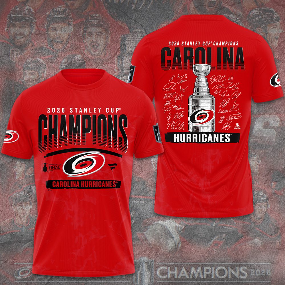 Carolina-Hurricanes-2026-Stanley-Cup-Champions-Unisex-Performance-T-Shirt-CHAMP2020861 Carolina Hurricanes 2026 Stanley Cup Champions Unisex Performance T-Shirt CHAMP2020861