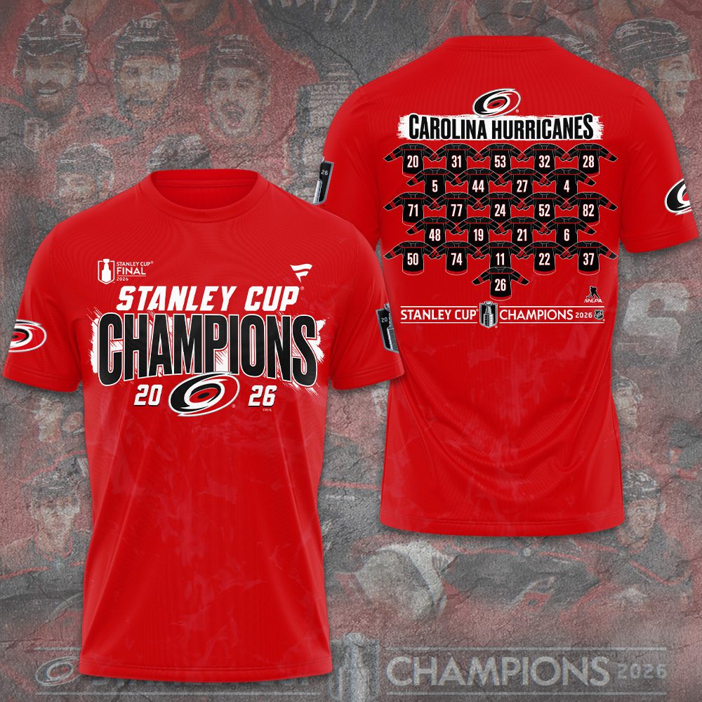 Carolina-Hurricanes-2026-Stanley-Cup-Champions-Unisex-Performance-T-Shirt-CHAMP2020862 Carolina Hurricanes 2026 Stanley Cup Champions Unisex Performance T-Shirt CHAMP2020862