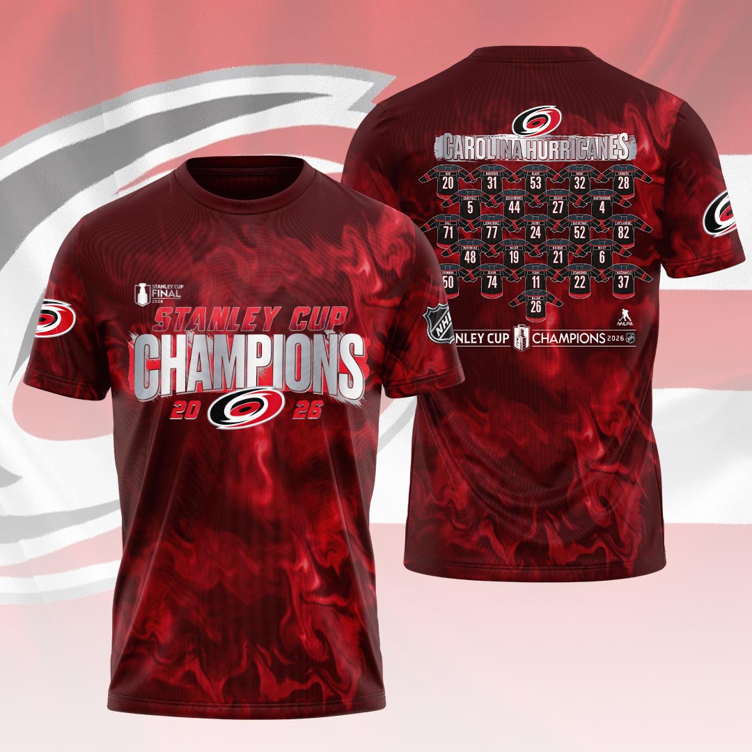 Carolina-Hurricanes-2026-Stanley-Cup-Champions-Unisex-T-Shirt-CHAMP2020853 Carolina Hurricanes 2026 Stanley Cup Champions Unisex T-Shirt CHAMP2020853