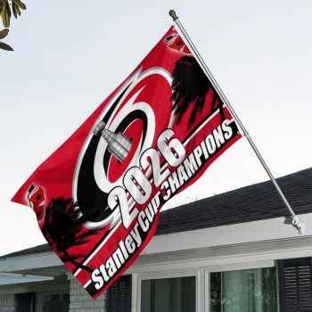 Carolina Hurricanes 3D Double-side House Flag CHAMP2020786