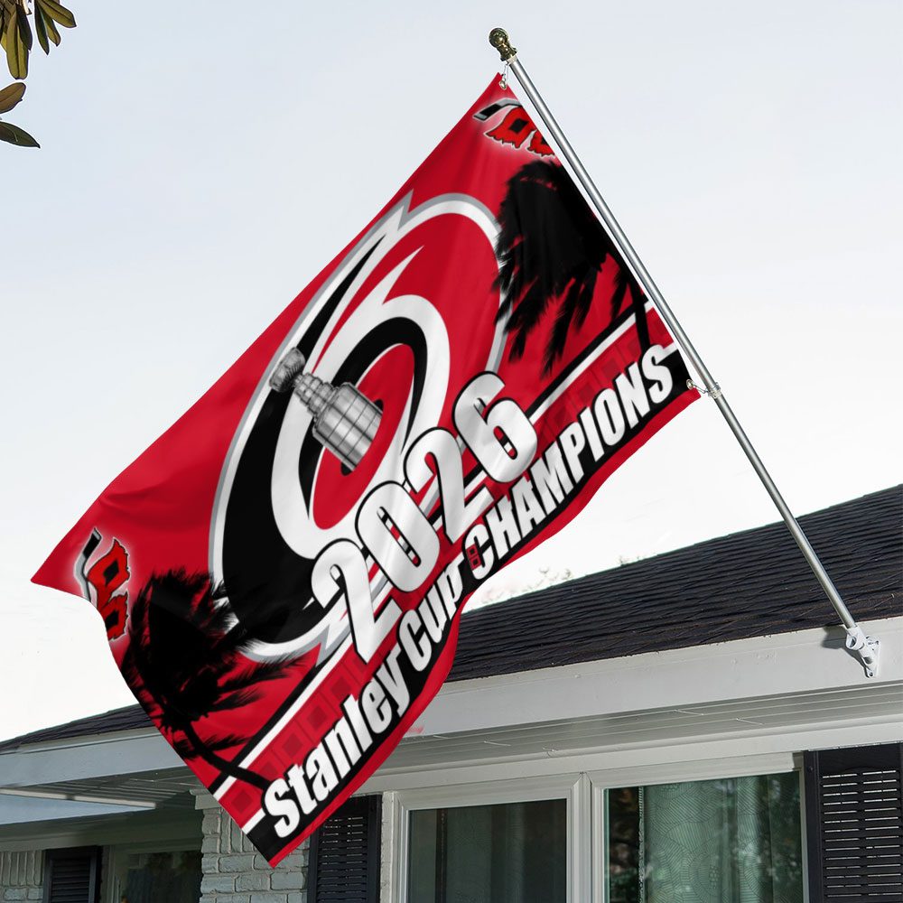 Carolina-Hurricanes-3D-Double-side-House-Flag-CHAMP2020786 Carolina Hurricanes 3D Double-side House Flag CHAMP2020786