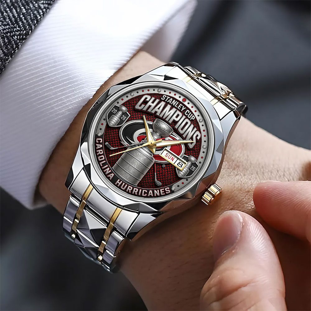 Carolina-Hurricanes-Stanley-Cup-Champions-2026-Alloy-Luxury-Quartz-Watch-CHAMP2020633-2