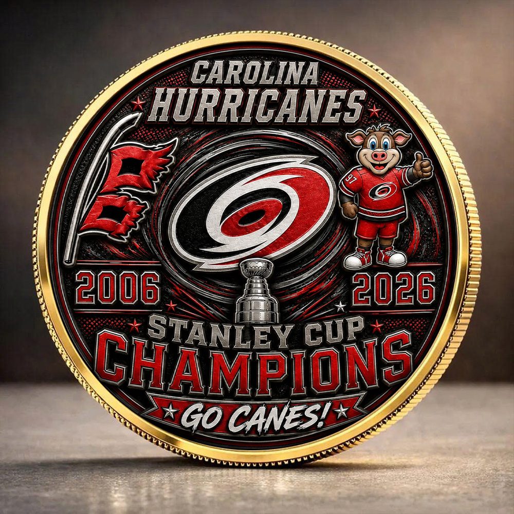 Carolina-Hurricanes-Stanley-Cup-Champions-2026-Commemorative-Coin-CHAMP2020752 Carolina Hurricanes Stanley Cup Champions 2026 Commemorative Coin CHAMP2020752