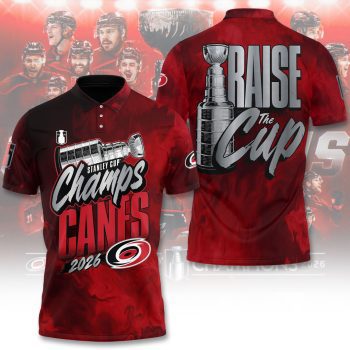 Carolina Hurricanes Stanley Cup Champions 2026 Polo Shirt CHAMP2020814