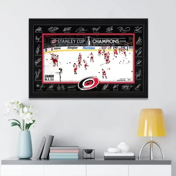Carolina Hurricanes Stanley Cup Champions 2026 Rectangle Canvas With Inner Frame CHAMP2020699