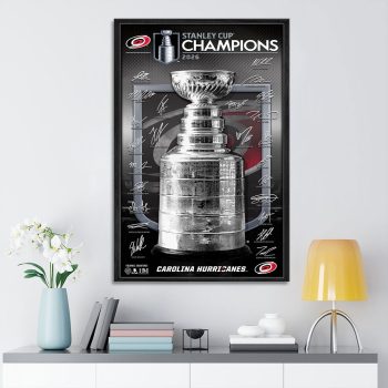 Carolina Hurricanes Stanley Cup Champions 2026 Rectangle Canvas With Inner Frame CHAMP2020702