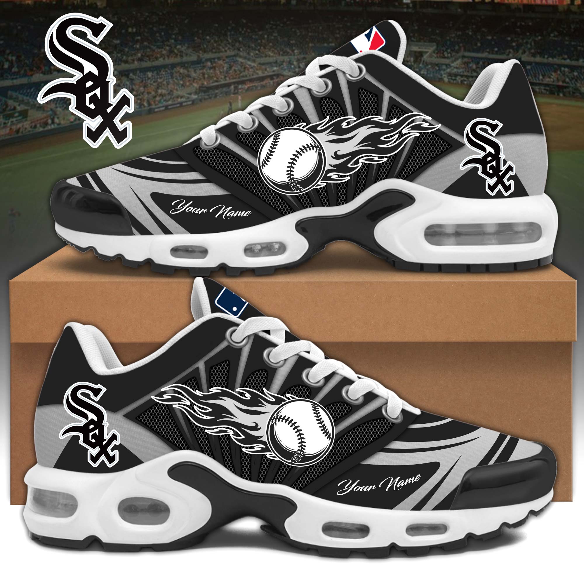 Chicago-White-Sox-Air-Max-Plus-TN-Shoes Chicago White Sox Air Max Plus TN Shoes