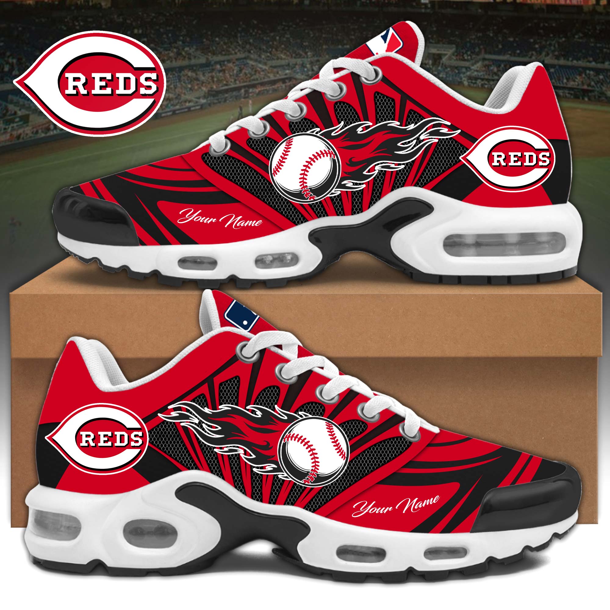 Cincinnati-Reds-Air-Max-Plus-TN-Shoes Cincinnati Reds Air Max Plus TN Shoes