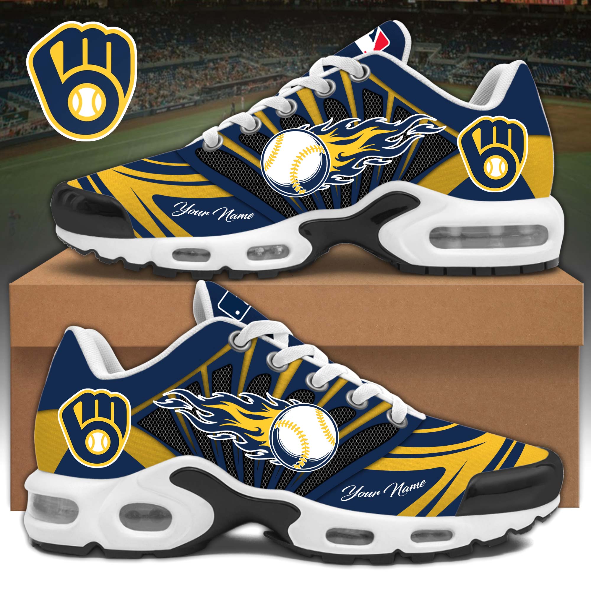 Milwaukee-Brewers-Air-Max-Plus-TN-Shoes Milwaukee Brewers Air Max Plus TN Shoes