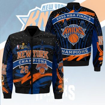 New York Knicks 2026 NBA Finals Champions 3D Bomber Jacket CHAMP2020692