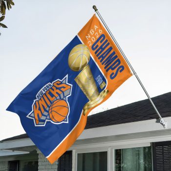 New York Knicks 2026 NBA Finals Champions 3D Double-side House Flag CHAMP2020782