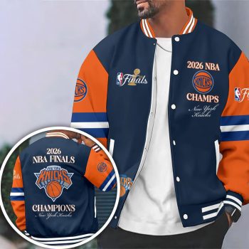 New York Knicks 2026 NBA Finals Champions Varsity Jacket CHAMP2020670