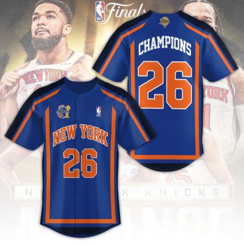 New York Knicks NBA Finals Champions 2026 Baseball Jersey CHAMP2020673