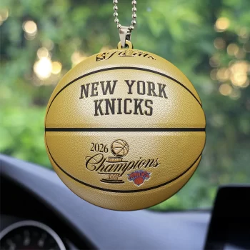 New York Knicks NBA Finals Champions 2026 Custom shape 2-sided Acrylic Car Ornament CHAMP2020762