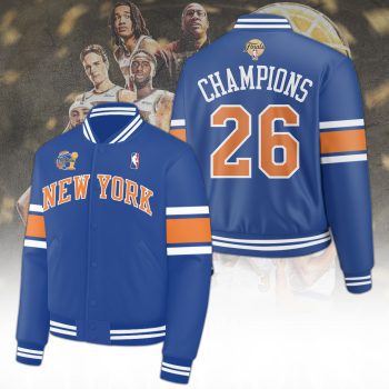 New York Knicks NBA Finals Champions 2026 Varsity Jacket CHAMP2020665