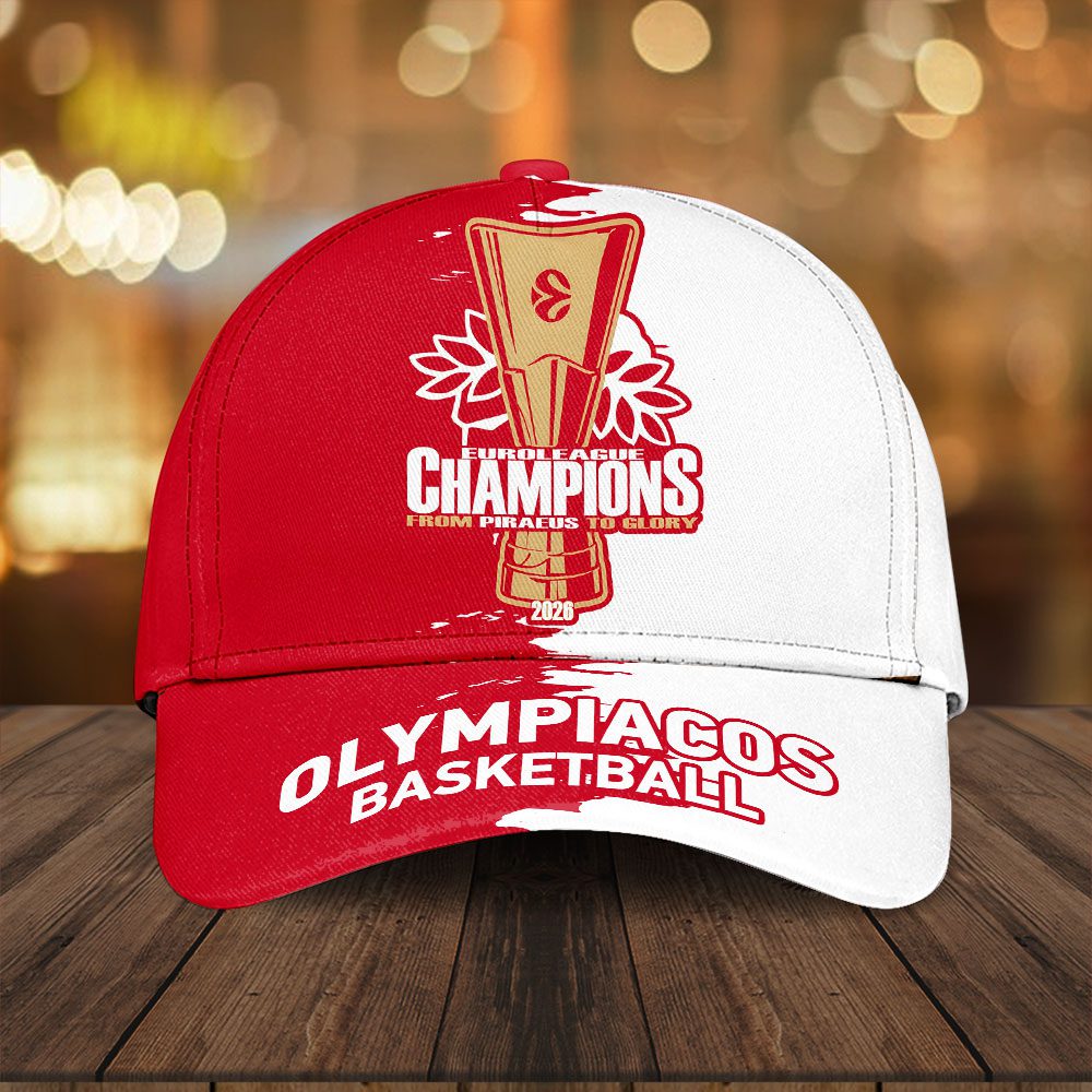 Olympiacos-B.C.-2026-EuroLeague-Champions-Classic-Cap-CHAMP2020750 Olympiacos B.C. 2026 EuroLeague Champions Classic Cap CHAMP2020750