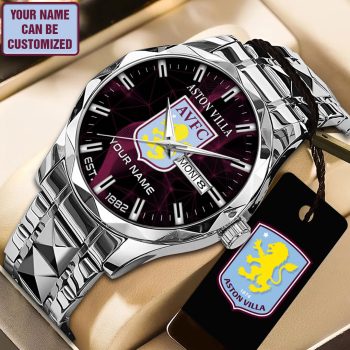Personalized Aston Villa Alloy Luxury Quartz Watch CHAMP2020649