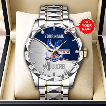 Personalized Crystal Palace FC 2026 UEFA Conference League Winners Alloy Luxury Quartz Watch CHAMP2020645