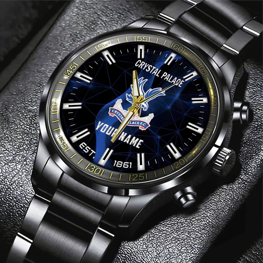 Personalized-Crystal-Palace-FC-Black-Stainless-Steel-Watch-CHAMP2020832-1