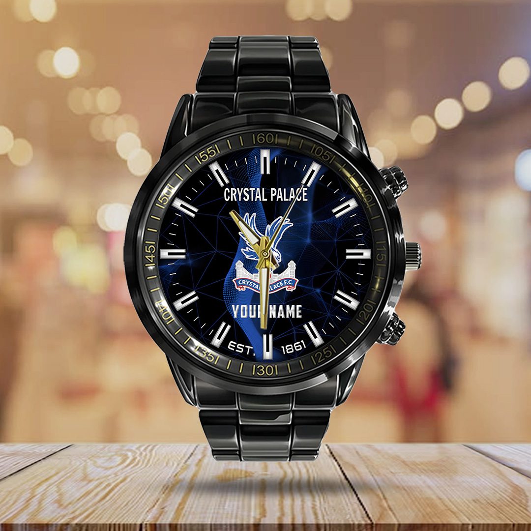 Personalized-Crystal-Palace-FC-Black-Stainless-Steel-Watch-CHAMP2020832-2
