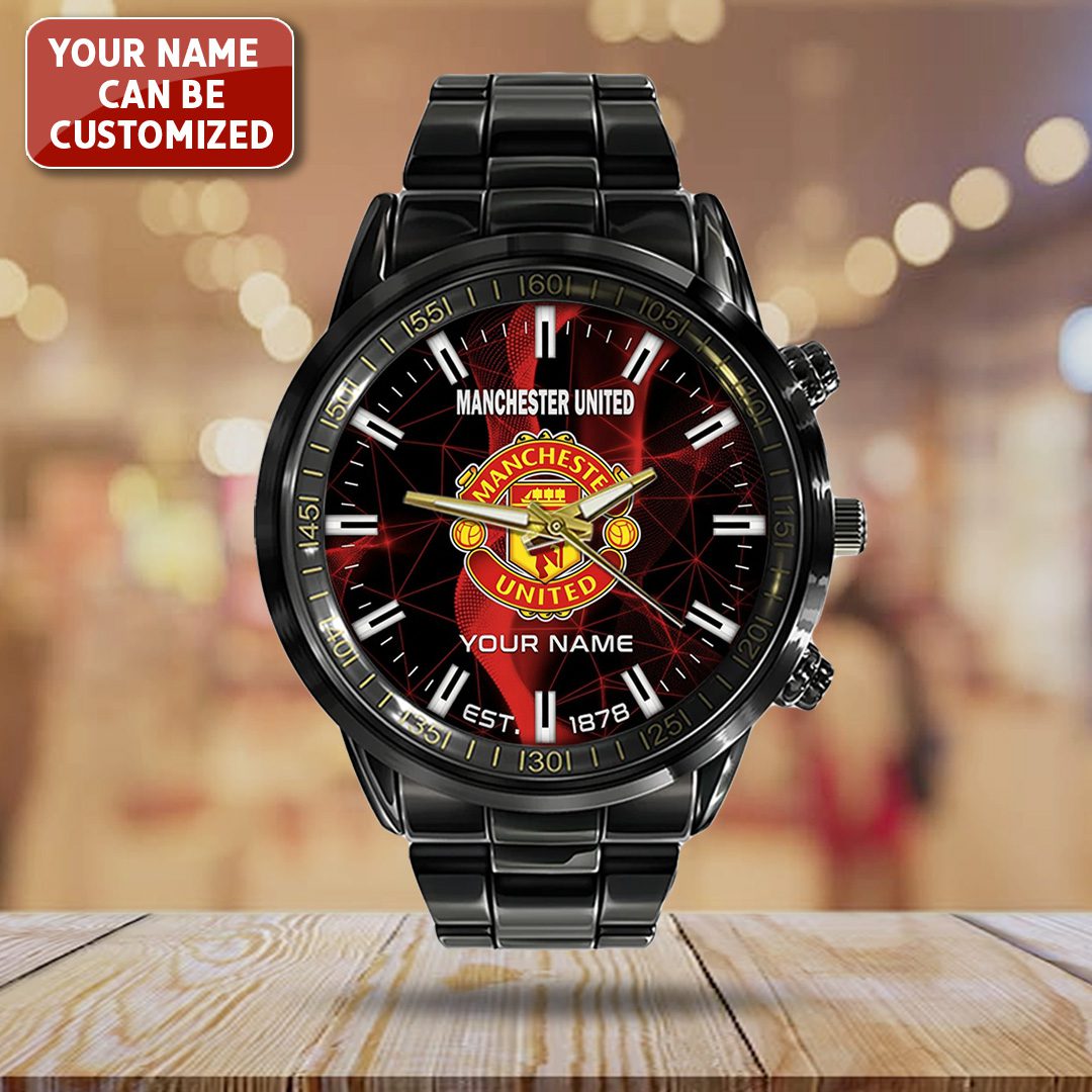 Personalized-Manchester-United-Black-Stainless-Steel-Watch-CHAMP2020834-2